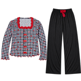 Pyjama HerBeauty Noire avec bandeau et brosse